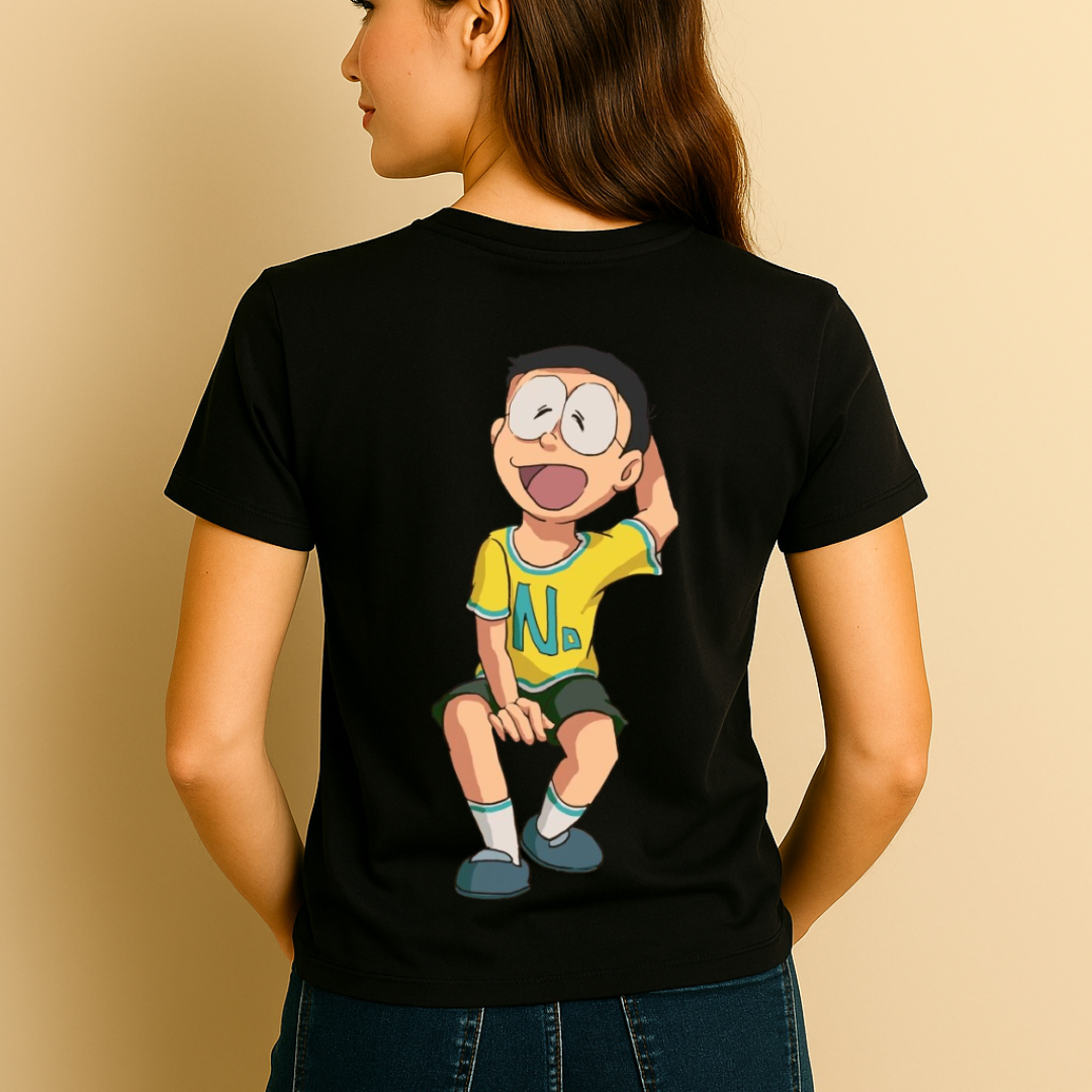 Printed Happy Nobita T-Shirt