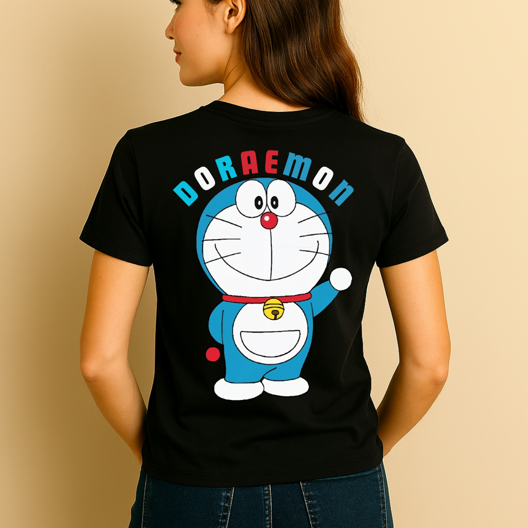 Printed Doraemon T-Shirt