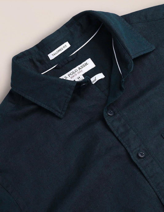 U.S. Polo Assn. Solid Tailored Fit Shirt