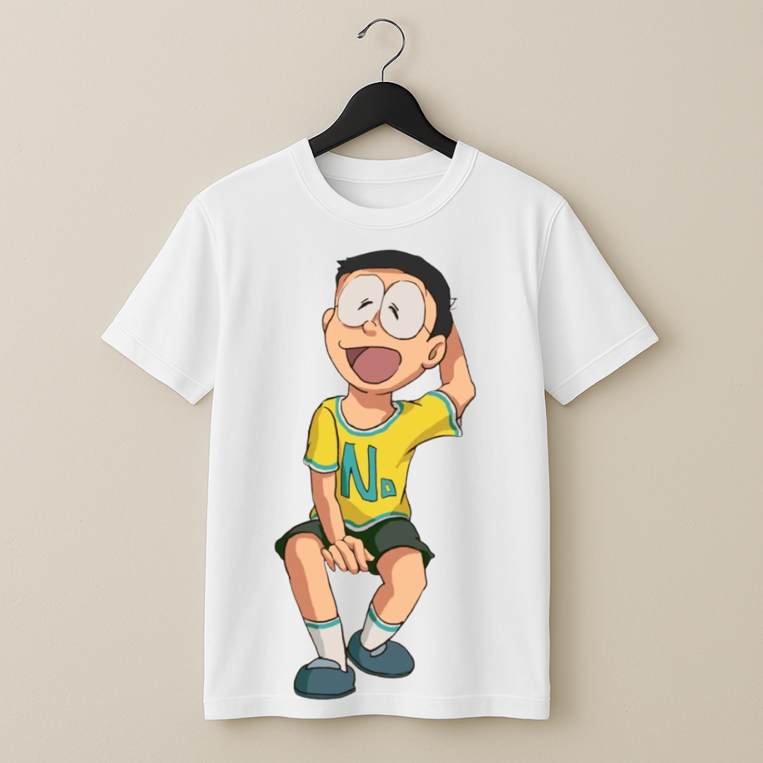 Printed Happy Nobita T-Shirt