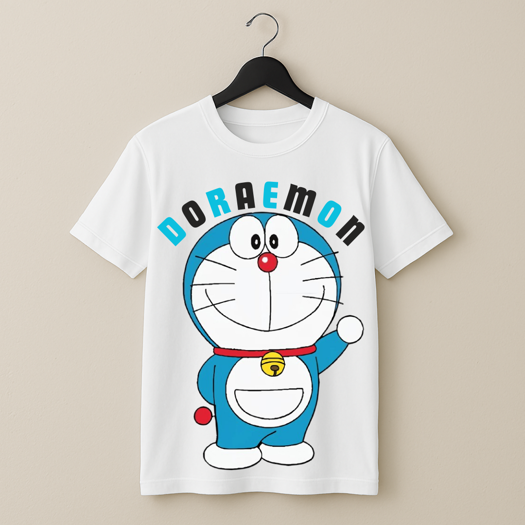 Printed Doraemon T-Shirt