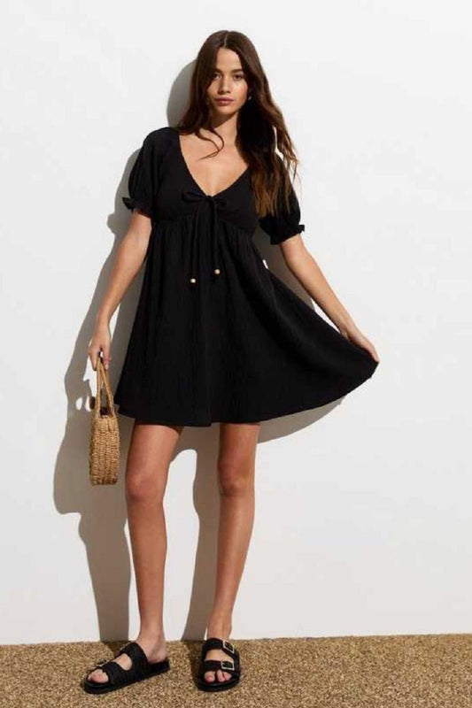 Solid V-Neck Jumpsuit