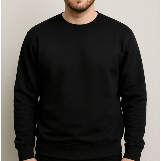 Plain Premium Sweatshirt Black