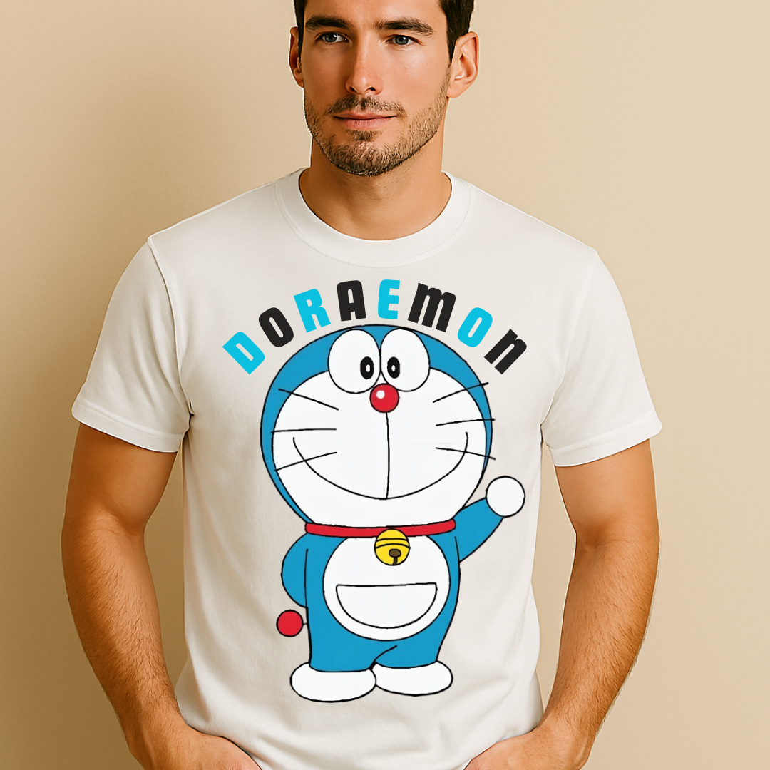 Printed Doraemon T-Shirt