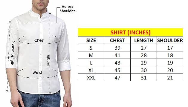 LookMark Men's Cotton Regular Fit Shirt