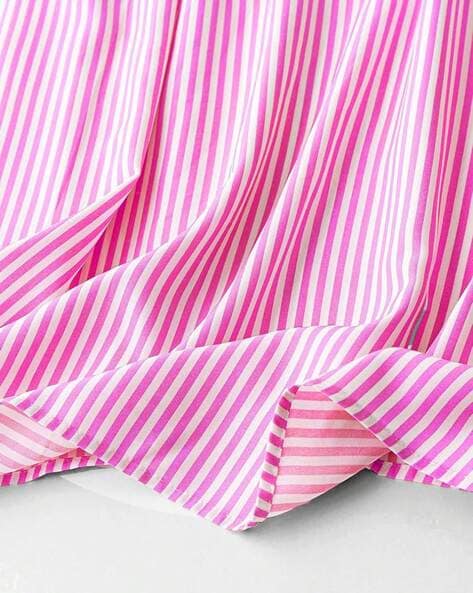 Women Striped Shirt Dress