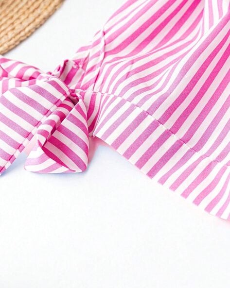 Women Striped Shirt Dress