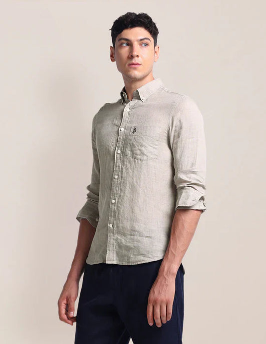 U.S. Polo Assn Solid Chest Pocket Shirt