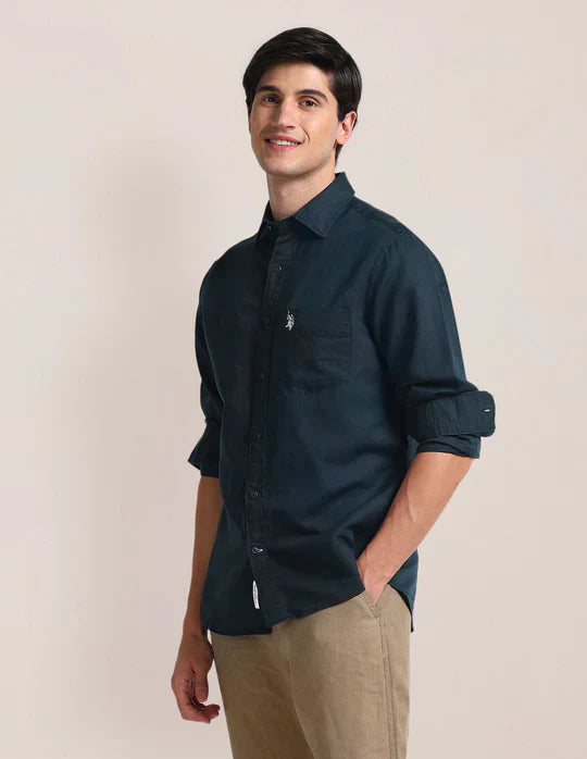 U.S. Polo Assn. Solid Tailored Fit Shirt