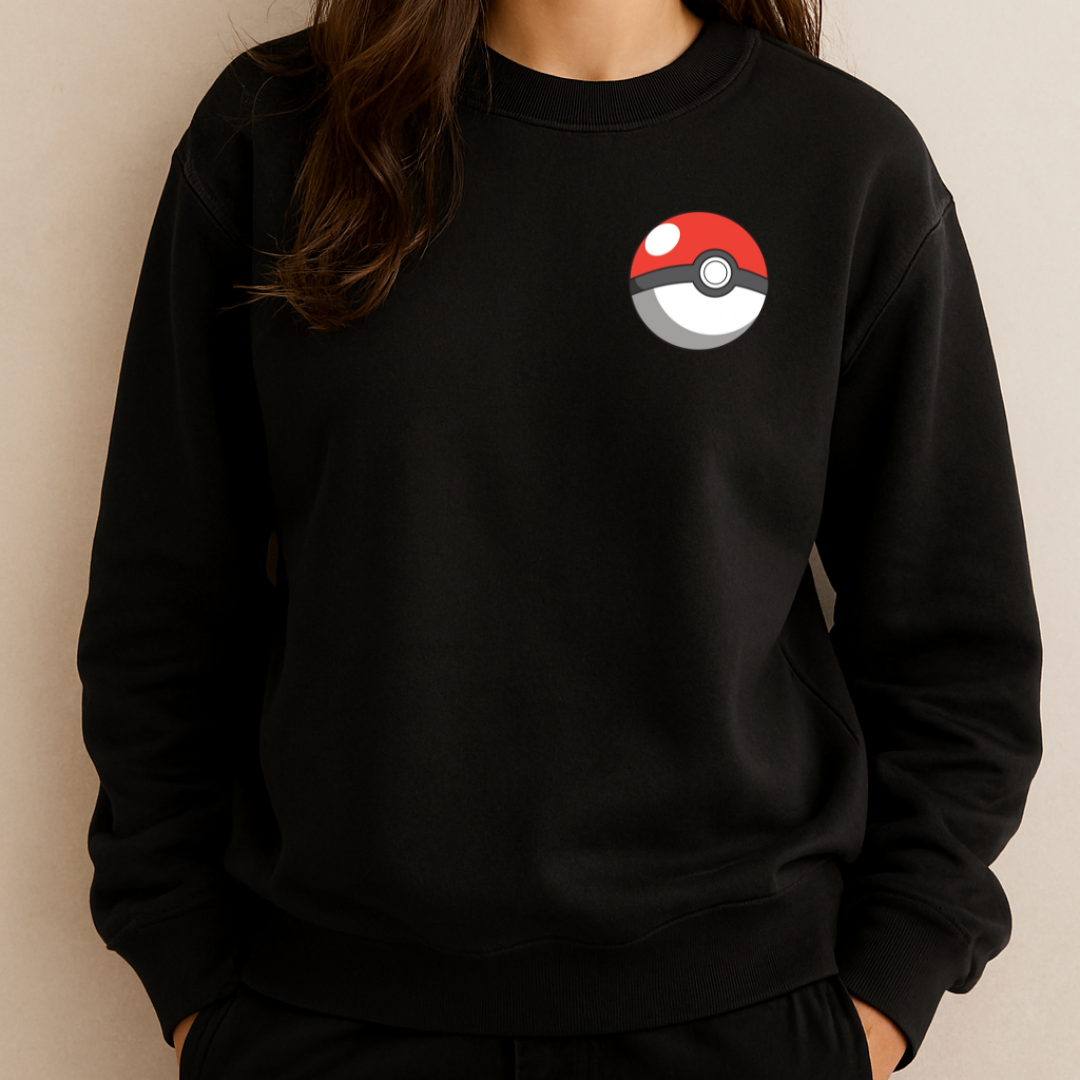 Pokeball Sweatshirt Black