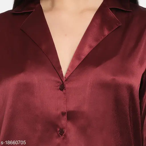 Women Wrap Shirt & Pyjamas