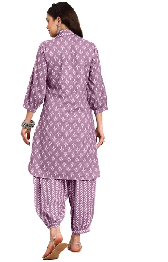 LookMark Women's Cotton Blend Printed Kurta Set