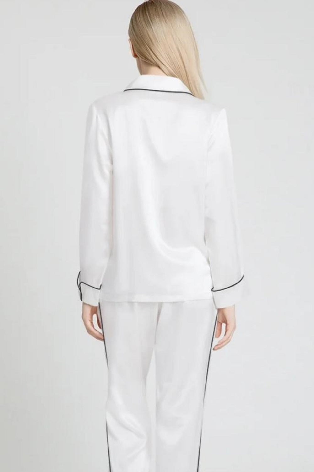 Women Satin Shirt with Pyjamas Set