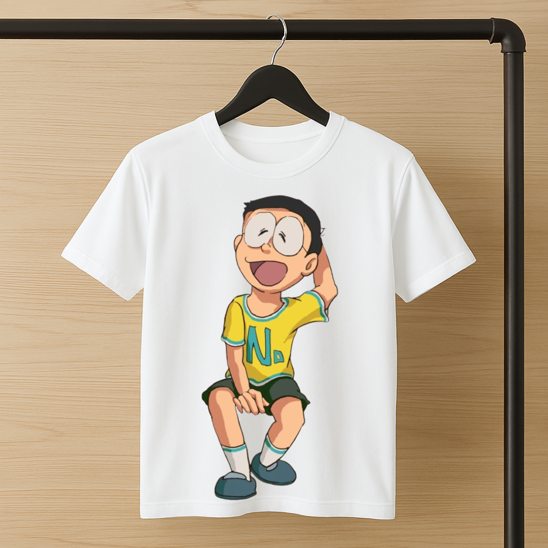 Printed Happy Nobita T-Shirt