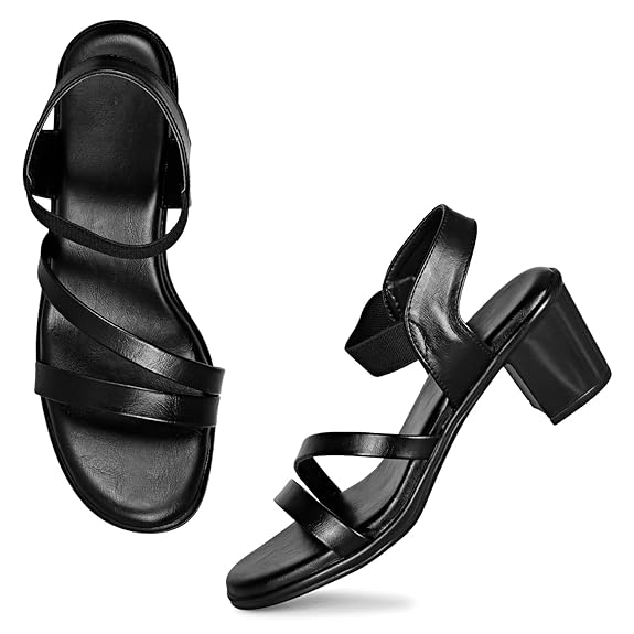 LUVFEET Women's Comfortable Block Heels Sandals