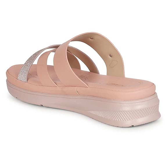 LUVFEET Women's Fashion Platform Slip-On Sandal – Comfortable, Lightweight, Slip-Resistant, Breathable – Ideal for Casual and Office Wear