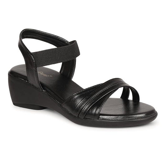 LUVFEET Luvfeer Comfortable Casual Wedge Heel Sandals For Women| Stylish Footwear For Daily Use| Lightweight Footwear (2 Inches heel)