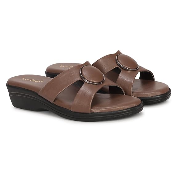 LUVFEET Fancy doctor slippers | Soft Sandal for women | Comfortable Footwear for women| Lightweight & Stylish, Diabetic & Orthopedic