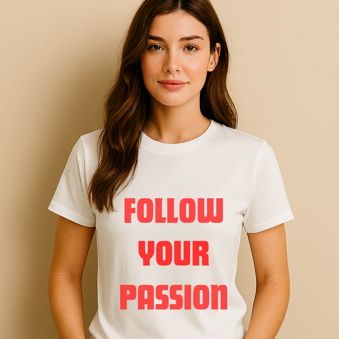 Follow Your Passion Printed T-Shirt