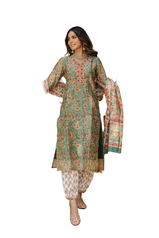 LookMark Cotton Blend Women Kurta Set: Where Tradition Meets Trend: Stay Fashion-Forward Yet Rooted In Tradition With Our Stylish Ethnic Sets!