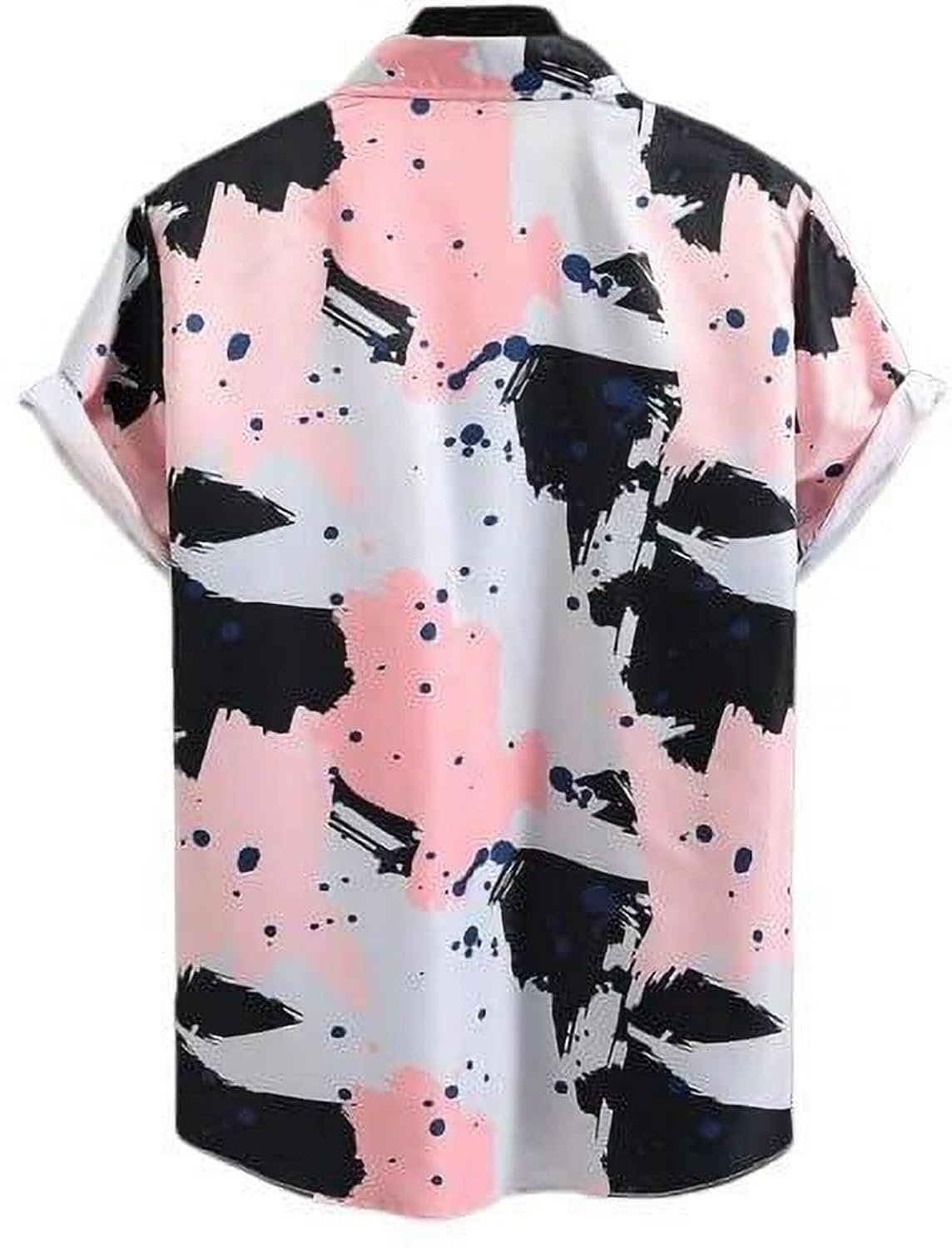 LookMark Men's Cotton Blend Stitched Printed Half Sleeve Regular Fit Shirt