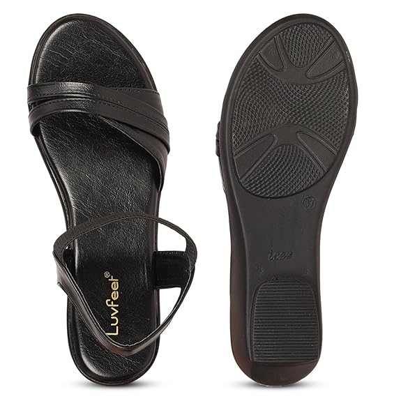 LUVFEET Luvfeer Comfortable Casual Wedge Heel Sandals For Women| Stylish Footwear For Daily Use| Lightweight Footwear (2 Inches heel)