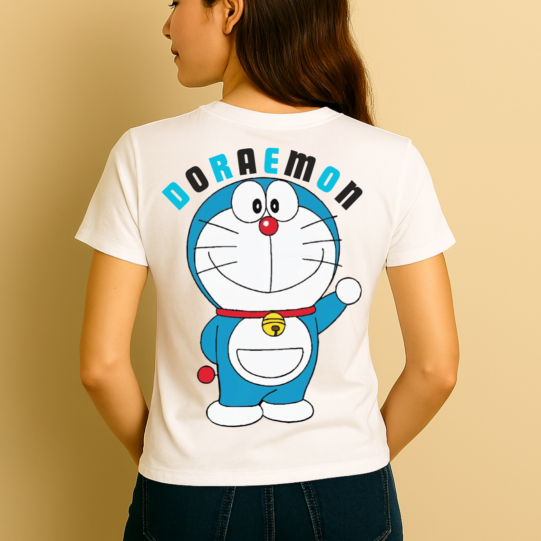 Printed Doraemon T-Shirt