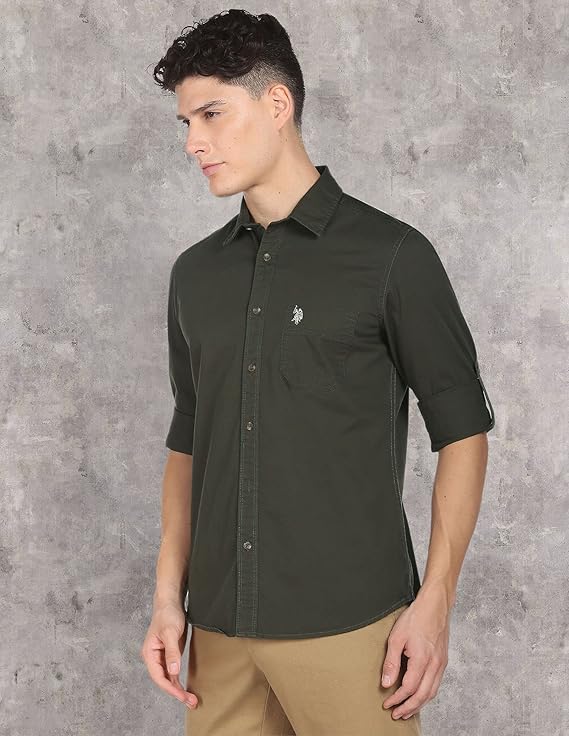 U.S. POLO ASSN. Men's Cotton Regular Fit Shirt
