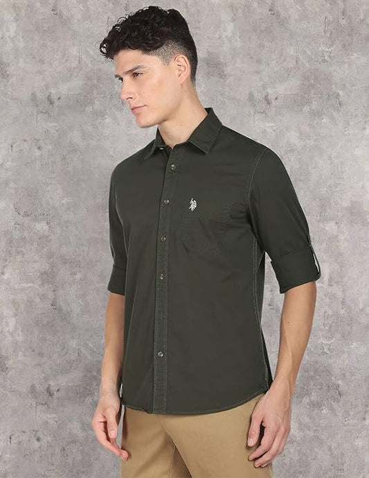 U.S. POLO ASSN. Men's Cotton Regular Fit Shirt