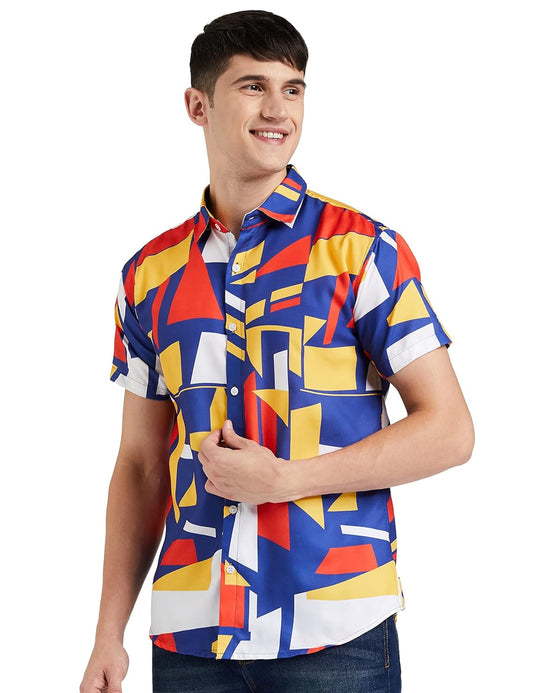 LookMark Men's Cotton Regular Fit Shirt