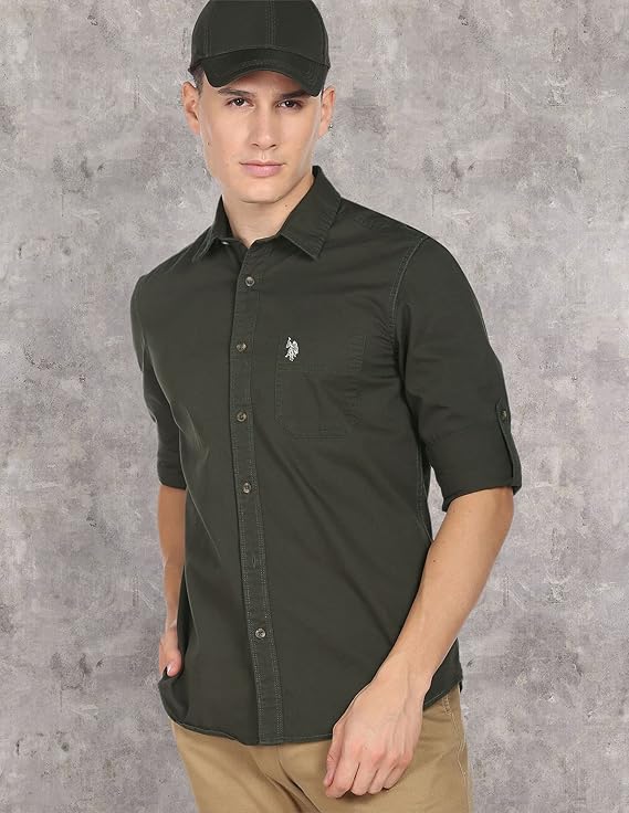 U.S. POLO ASSN. Men's Cotton Regular Fit Shirt