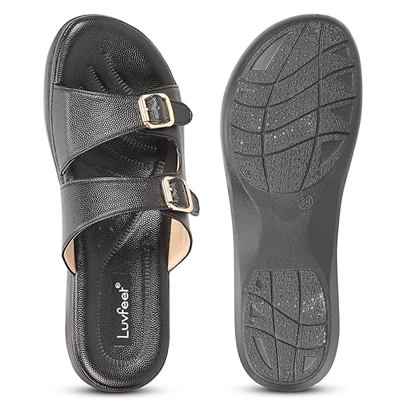LUVFEET Women's Doctor Sandals,Stylish Wedges Sandals For Women,Sandals for women stylish,daily use Comfortable & Lightweight Sandal For Women