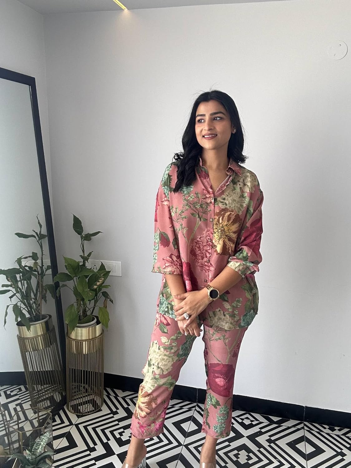 LookMark Women's Printed Cotton Blend Straight Kurta and Pant Set | Kurta Set for Women | Women Kurta | Women Kurta Sets Kurtis | Women Kurta Pant Set