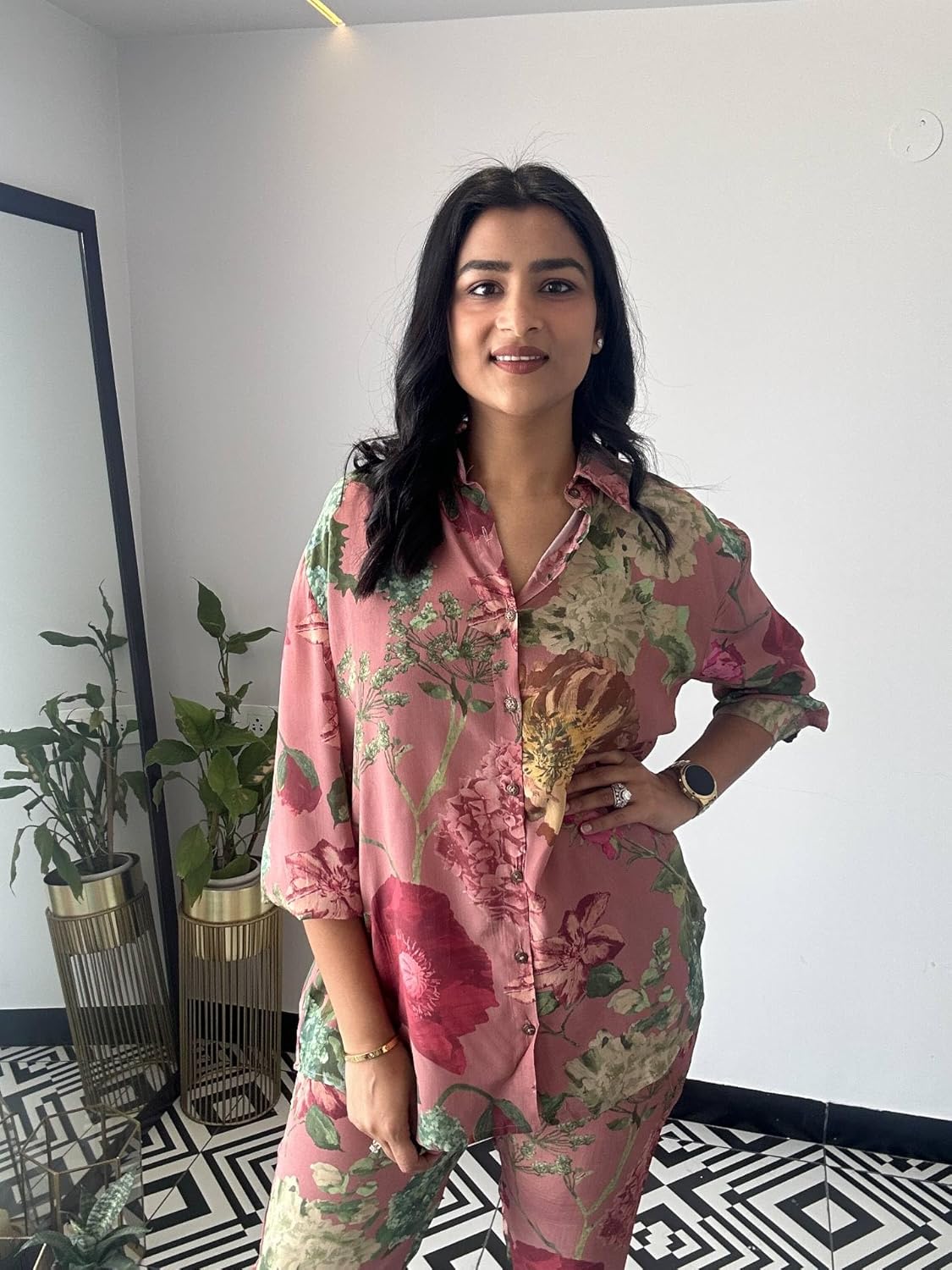 LookMark Women's Printed Cotton Blend Straight Kurta and Pant Set | Kurta Set for Women | Women Kurta | Women Kurta Sets Kurtis | Women Kurta Pant Set