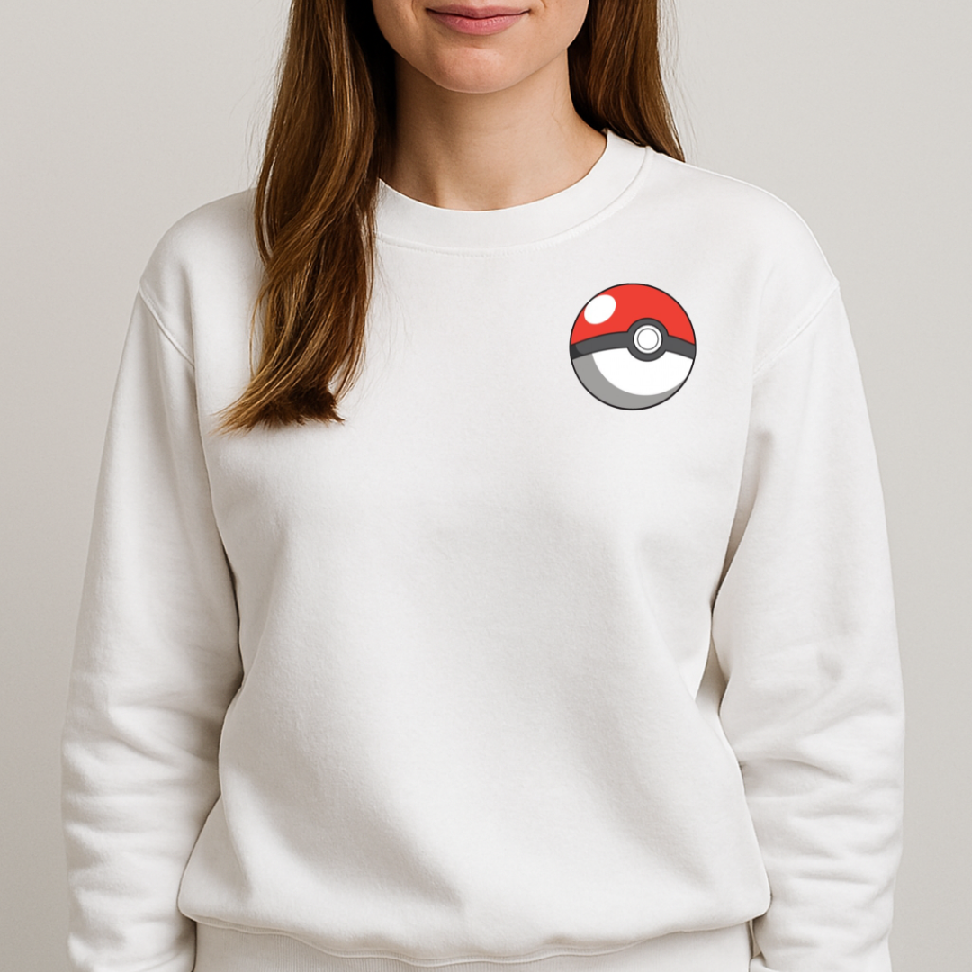 Pokeball Sweatshirt White
