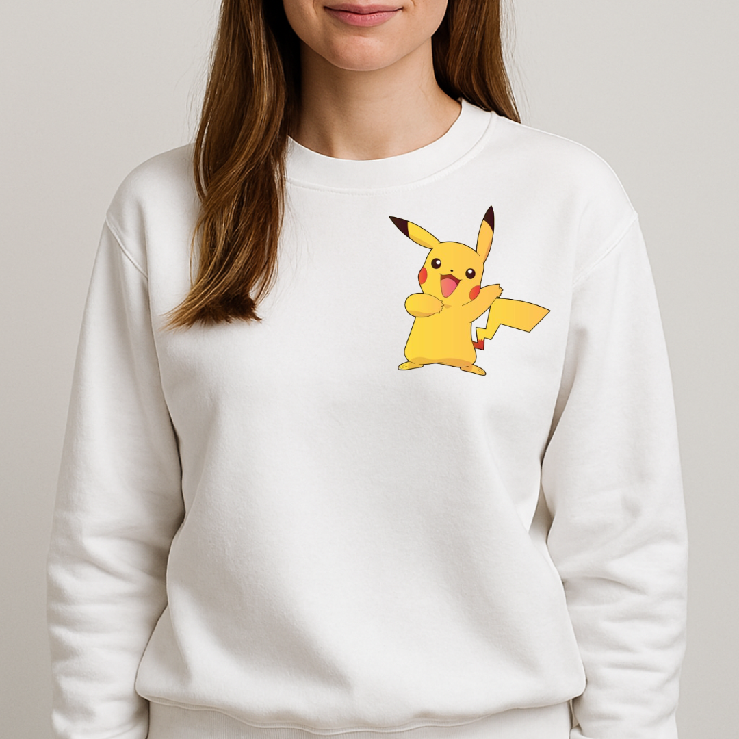 Pikachu Sweatshirt White