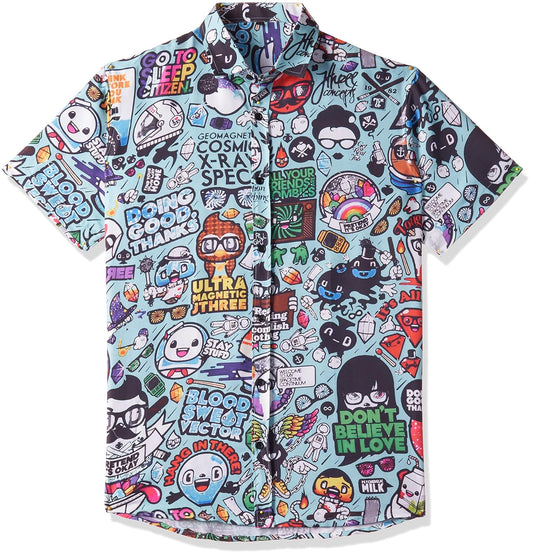 LookMark Men's Poly Cotton Slim Fit Shirt