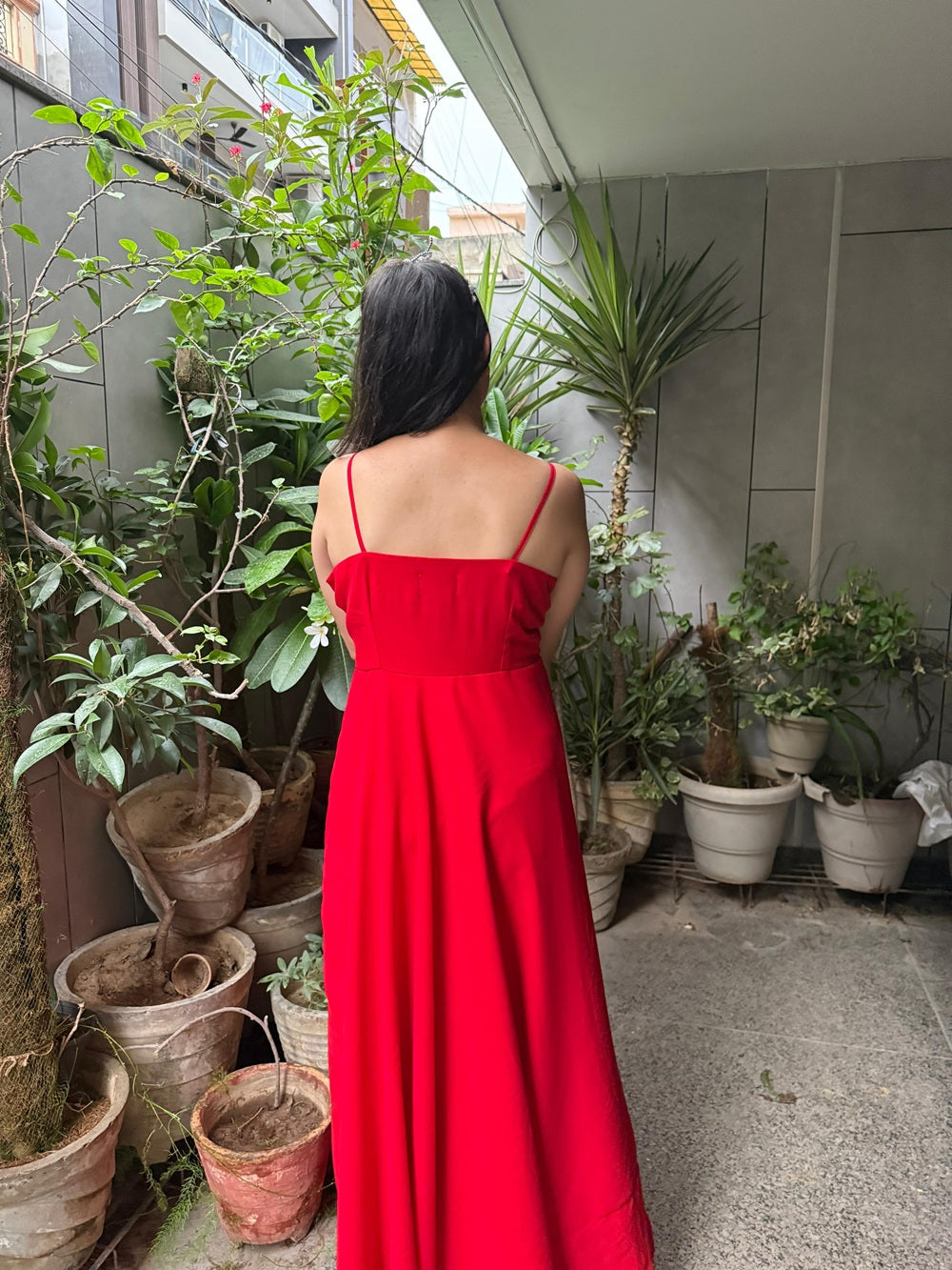 Red Flair Dress