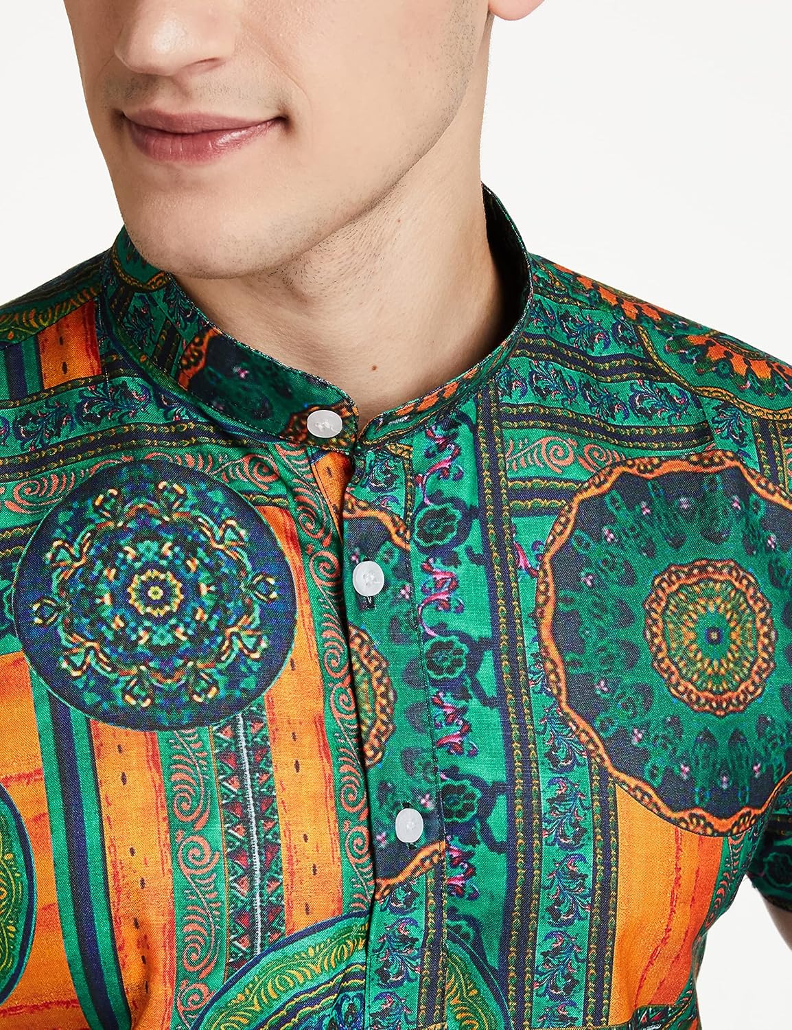 LookMark Men's Poly Cotton Regular Fit Shirt