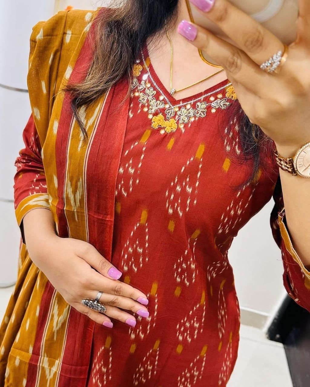 Beautiful Embroidery with Sueues Heavy Suit