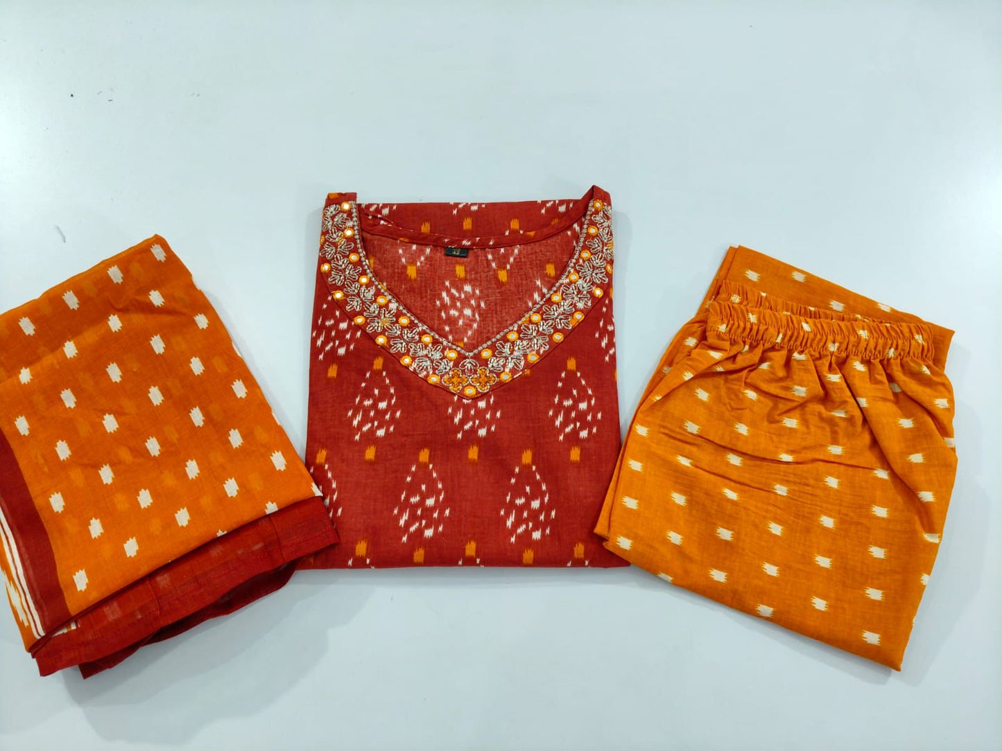 Beautiful Embroidery with Sueues Heavy Suit