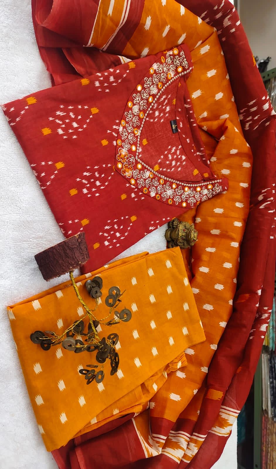 Beautiful Embroidery with Sueues Heavy Suit