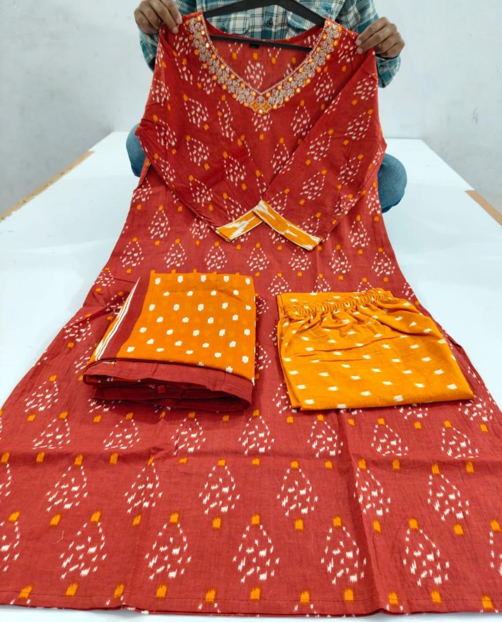 Beautiful Embroidery with Sueues Heavy Suit
