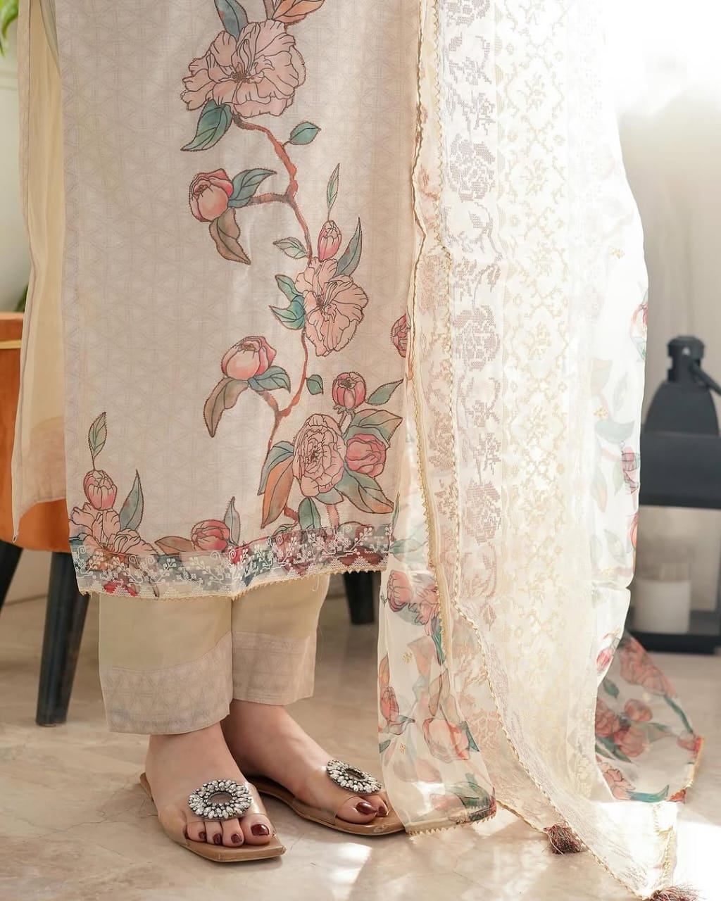 Printed Lilan Suit Set