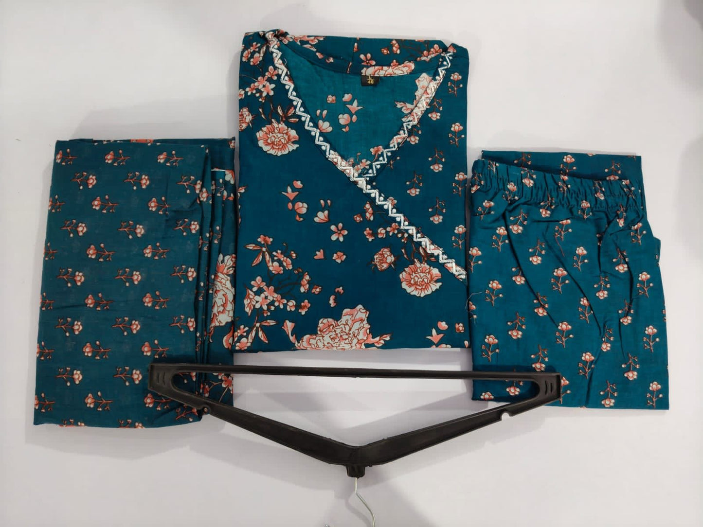 Anarkali kurta set with Angrakha style
