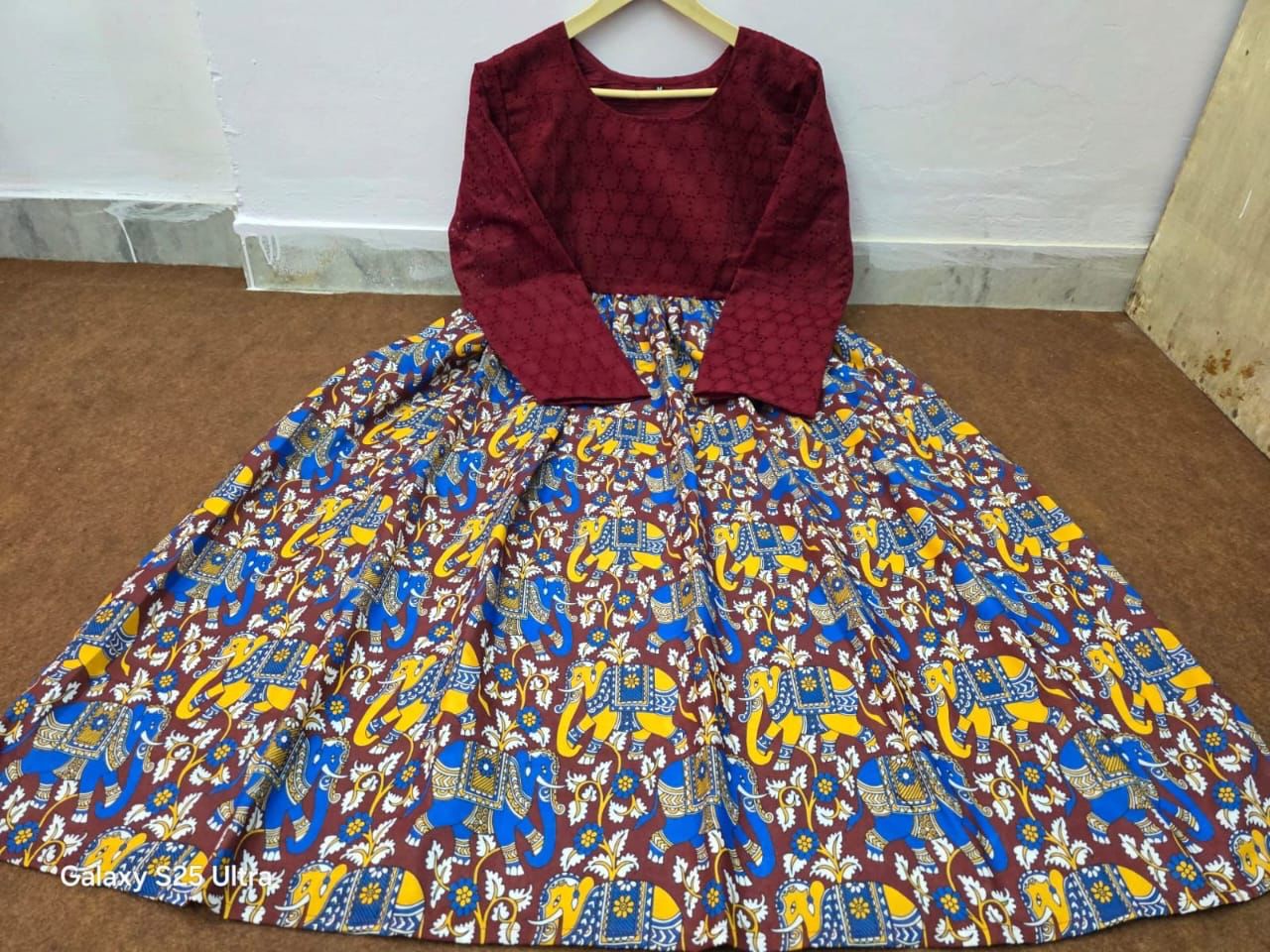 Chiken Shifli Cotton Middi Gown dress