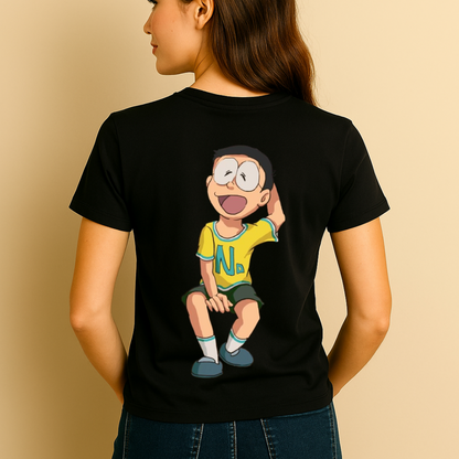 Printed Happy Nobita T-Shirt