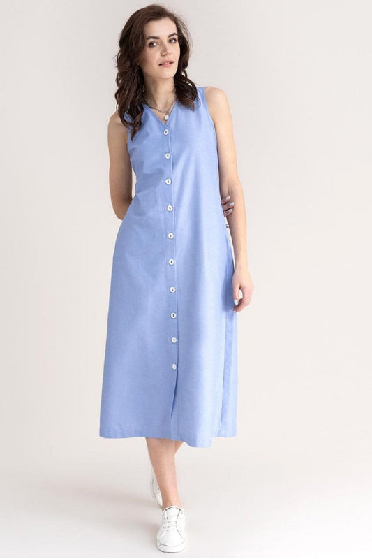 FABLE STREET Button-Down Sheath Dress