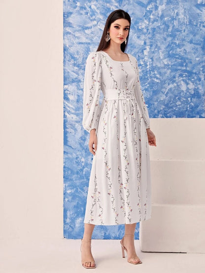 WesternStitch  white printed tranding maxi dress WesternStitch