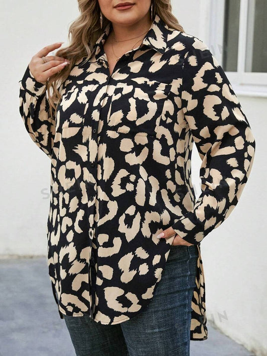 WesternStitch Animal Prinrted Rayon Top WesternStitch